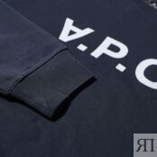 Толстовка A.P.C. VPC Logo Crew Sweat COFAX-H27378-IAK | Dark Navy & White фото 1