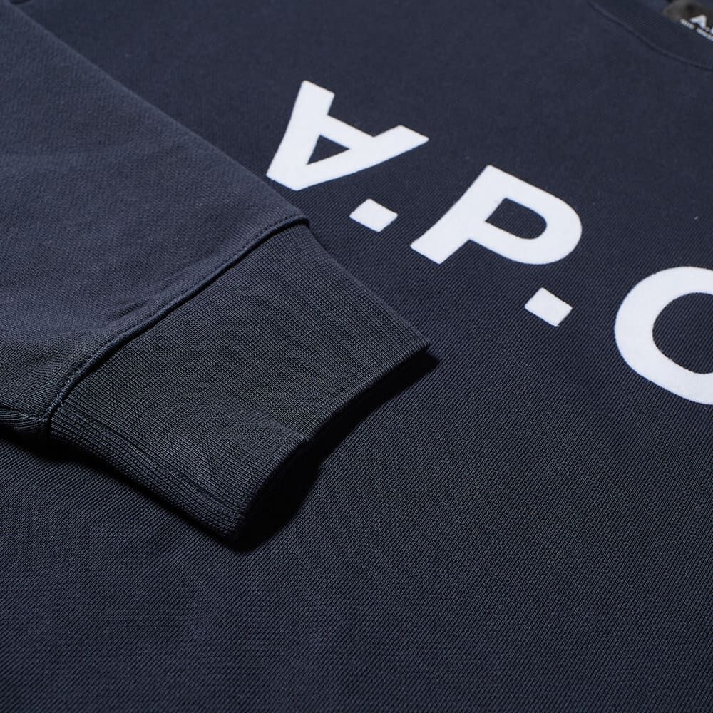 Толстовка A.P.C. VPC Logo Crew Sweat COFAX-H27378-IAK | Dark Navy & White фото 1