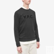 Толстовка A.P.C. VPC Logo Crew Sweat COFAX-H27378-LZZ | Black & Black фото 2