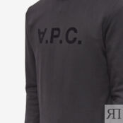 Толстовка A.P.C. VPC Logo Crew Sweat COFAX-H27378-LZZ | Black & Black фото 5