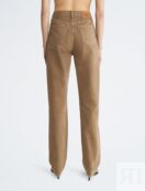 Джинсы прямого кроя с высокой посадкой Calvin Klein, коричневый