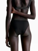 Плавки бикини Core Tonal с высокой талией Calvin Klein, черный
