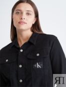 Джинсовая куртка 90-х больших размеров Calvin Klein, черный