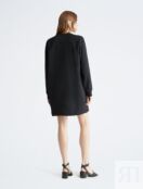 Платье-толстовка из флиса с логотипом Archive Calvin Klein, черный