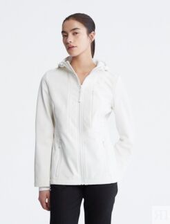 Куртка Soft Shell с капюшоном Calvin Klein, белый