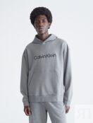 Толстовка с логотипом Standard Fit свободного кроя Calvin Klein, серый 21652310-030 | Medium Grey Heather фото 1