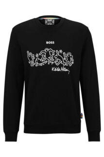 Свитшот Boss x Keith Haring Gender-neutral Cotton-blend With Special Artwor