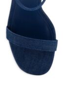 Босоножки Selena 105MM из джинсовой ткани на блочном каблуке Larroudé, сини