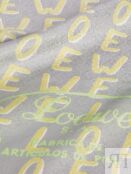 Шелковый шарф с логотипом Loewe, серый