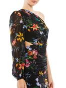 Асимметричное платье Ieena с цветочным принтом и разрезом на рукаве Mac Dug