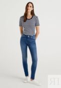 Джинсы Skinny Fit United Colors of Benetton, синий 4BE21N036-K11 | blue фото 2