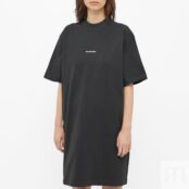 Платье Acne Studios Logo Tee Dress A20281-900 | Black фото 3