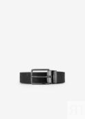 Ремень с пряжкой с логотипом Armani Exchange, черный 951366CC838100020 | Black фото 1