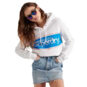 Толстовка Superdry Core Logo Classic, белый 137907988 | White фото 2