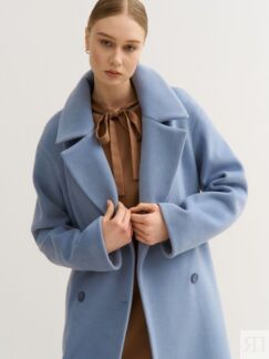 Голубое пальто - кокон Virele
